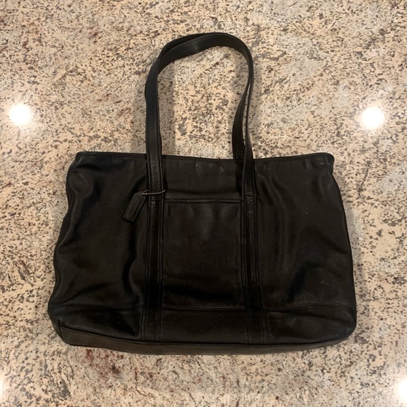 Coach Zipper Leather Tote - Picture 1 of 15